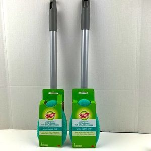 Two extendable tub and tile scrubbers. One for each bath, or one and a spare